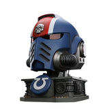 Warhammer Collectibles 1/1 Scale Uitramarines Lieutenant Titus' MKX Helmet & Display Stand