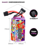 GAONENG GNB 1500mAh 6S 120C 22.8V LiHV LiPo Battery XT60 [DG]