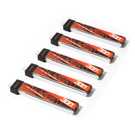 BetaFPV LAVA 300mAh 1S 75C LiHV Battery BT2.0 5PCS [DG]