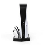 PS5 Vertical Cooling Stand with 2 controller Charging Station For SONY Playstation 5-FpvFaster